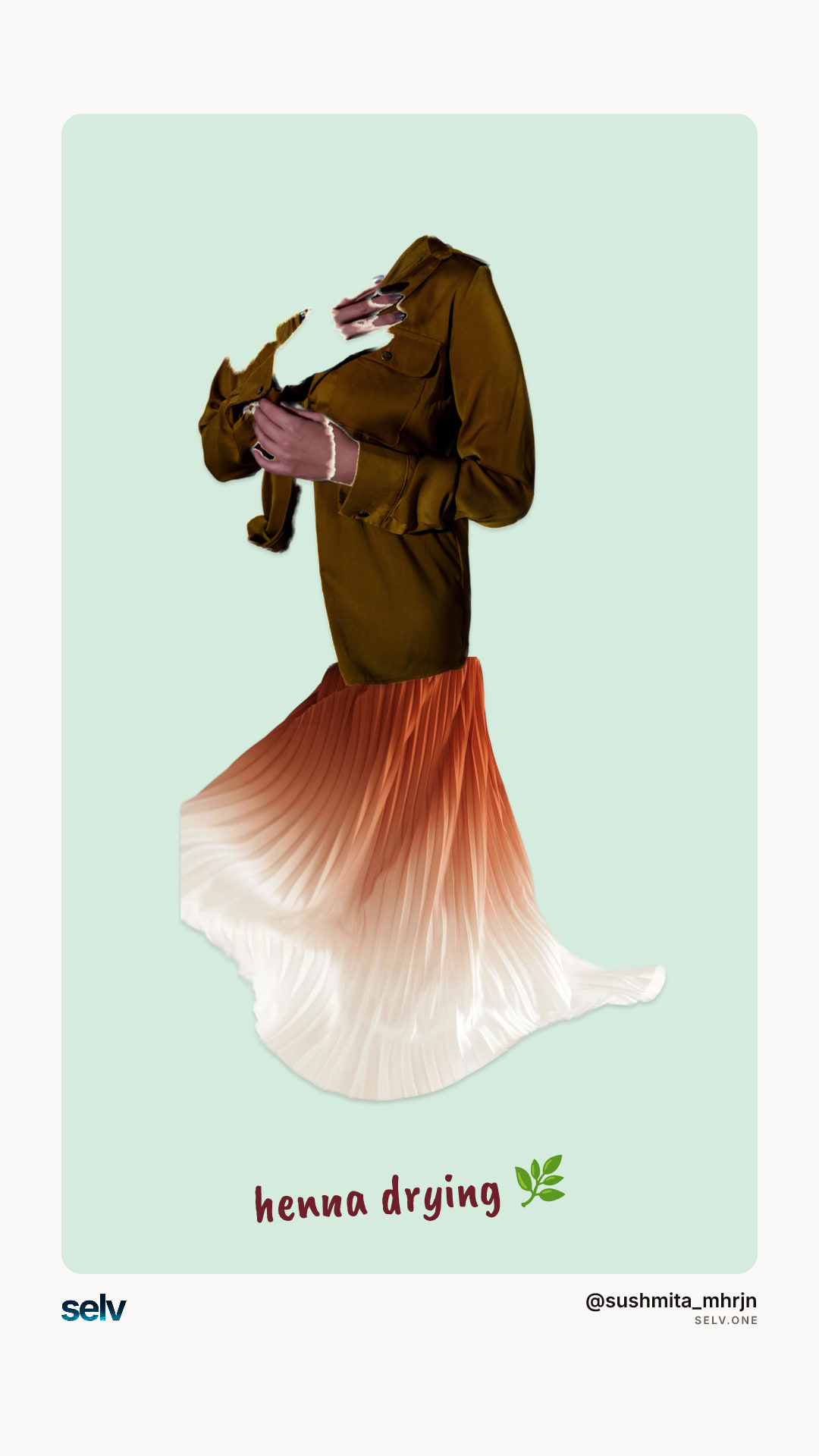 mehendi in the courtyard, drawn for a story