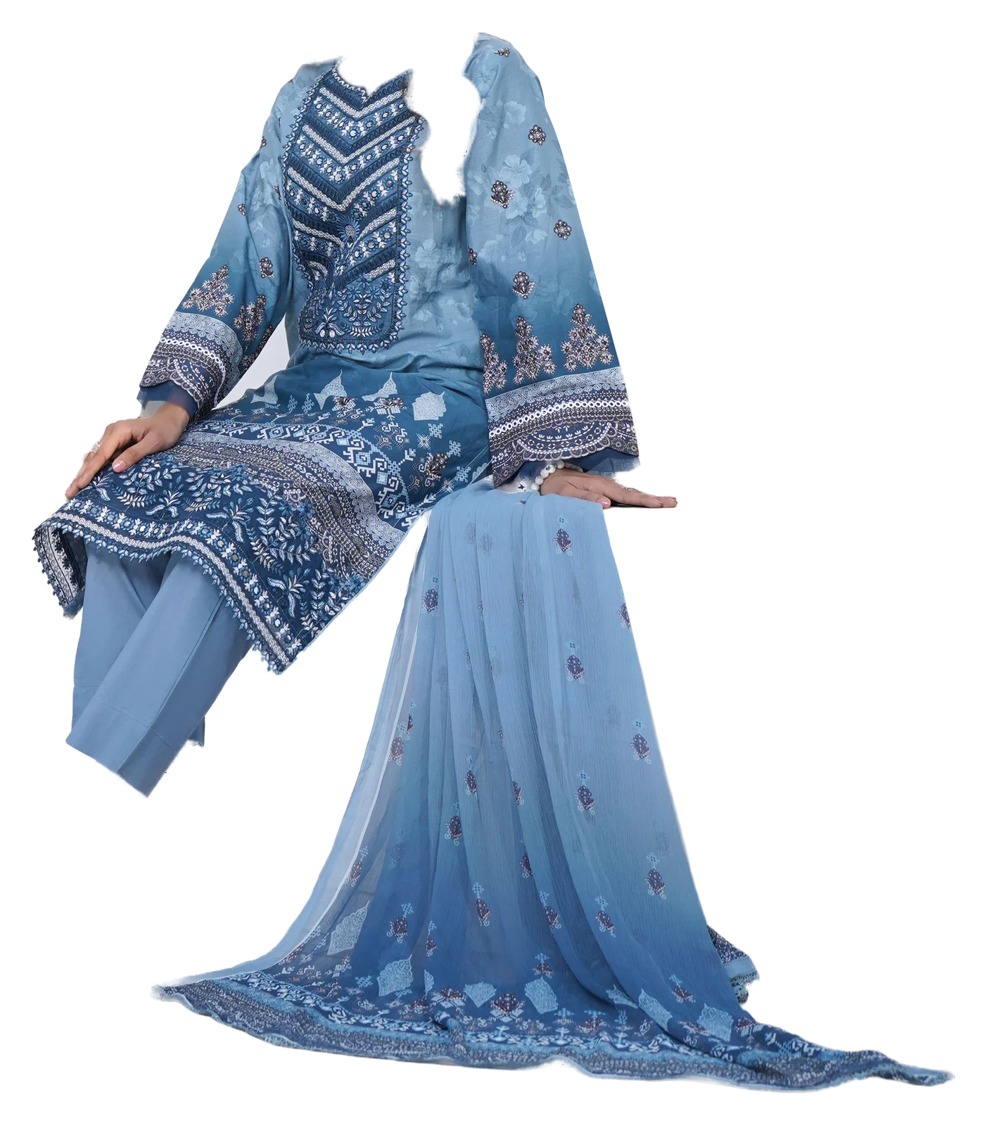 Embroidered kurta set