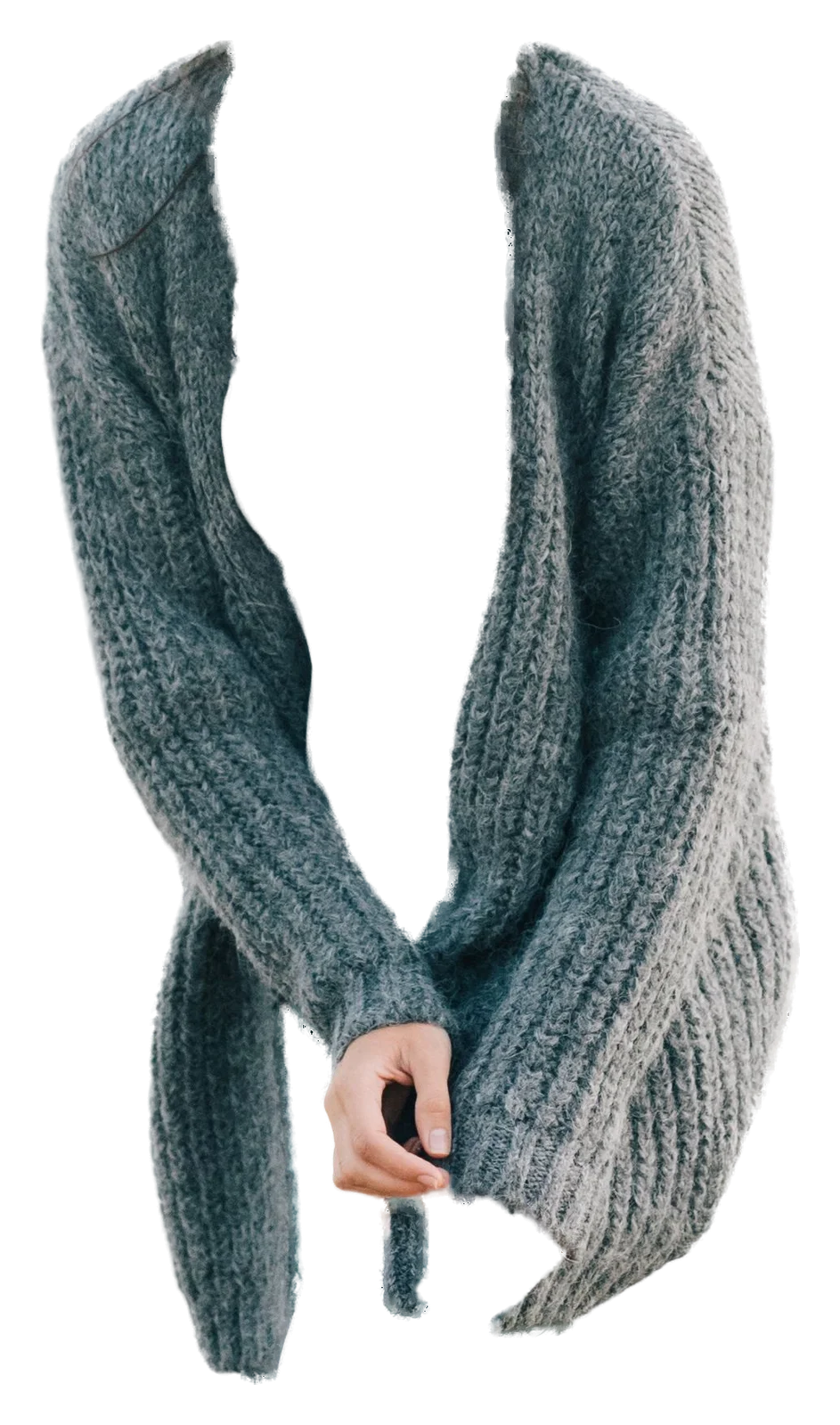 Open knit cardigan